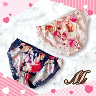 aimer feel - エメフィール♡ピンクストライプ柄サテンパンティS aimer feel - エメフィール♡ピンクストライプ柄サテンパンティS