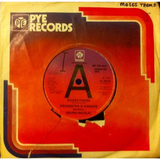 英7” Ennio Morricone Moses Theme / Israel 7N25735PROMO Pye International プロモ /00080(その他)