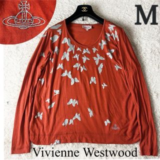 ヴィヴィアンウエストウッド(Vivienne Westwood)の20 ヴィヴィアンウエストウッド カットソー オーブ ワンポイント 総柄 M(カットソー(長袖/七分))