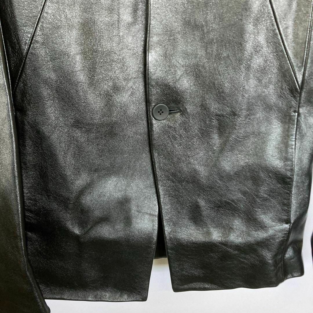 wjk - W116 wjk seam jacket レザージャケット 羊革 ブラック S wjk - W116 wjk seam jacket レザージャケット 羊革 ブラック S