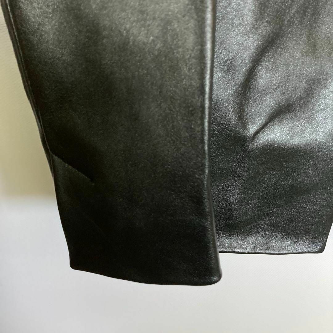 wjk - W116 wjk seam jacket レザージャケット 羊革 ブラック S wjk - W116 wjk seam jacket レザージャケット 羊革 ブラック S