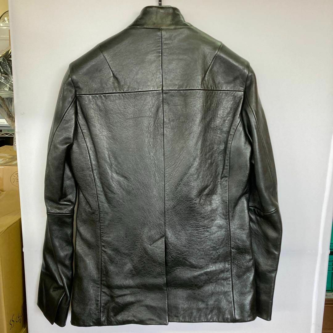 wjk - W116 wjk seam jacket レザージャケット 羊革 ブラック S wjk - W116 wjk seam jacket レザージャケット 羊革 ブラック S