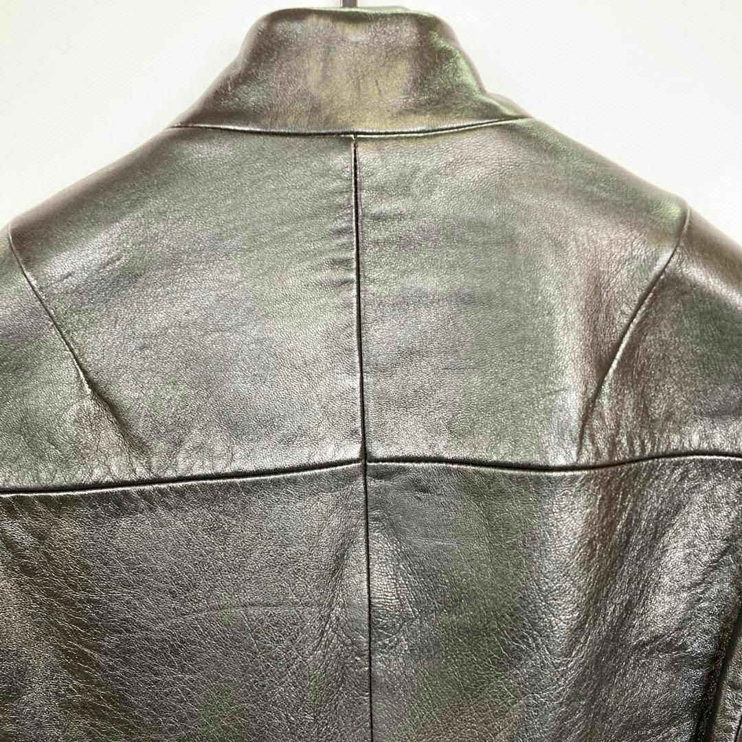 wjk - W116 wjk seam jacket レザージャケット 羊革 ブラック S wjk - W116 wjk seam jacket レザージャケット 羊革 ブラック S