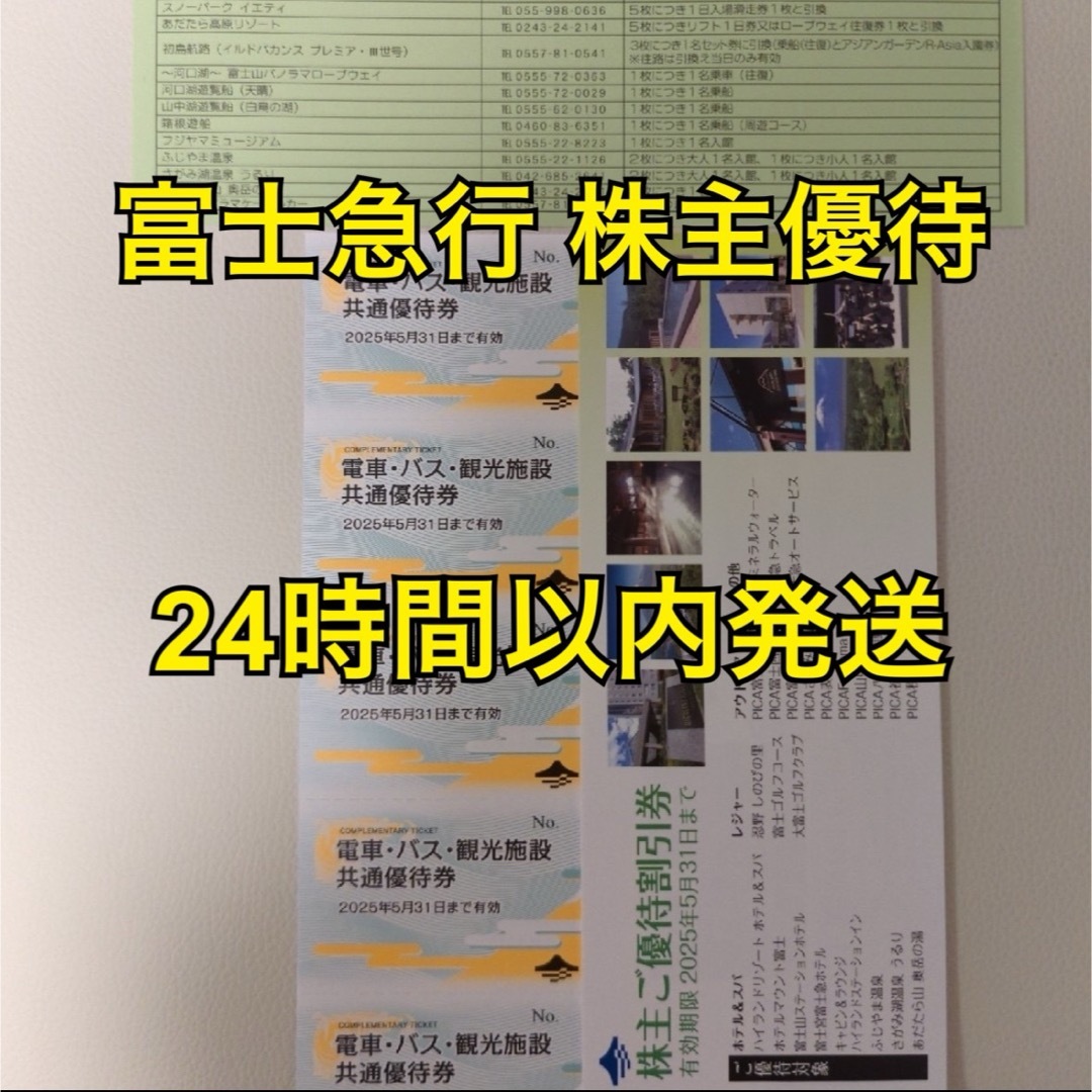 富士急行 株主優待 5枚 チケットの施設利用券(遊園地/テーマパーク)の商品写真