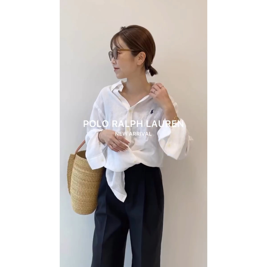 POLO RALPH LAUREN - ポロ ラルフローレン リネンシャツ 白の POLO RALPH LAUREN - ポロ ラルフローレン リネンシャツ 白の