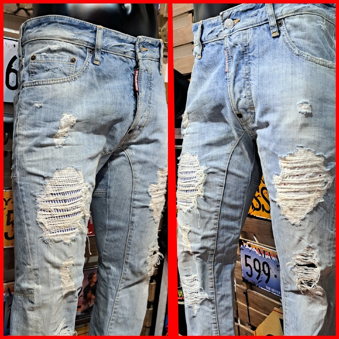 DSQUARED2 - Dsquared2 ヒッコリーストライプ タイディー DSQUARED2 - Dsquared2 ヒッコリーストライプ タイディー