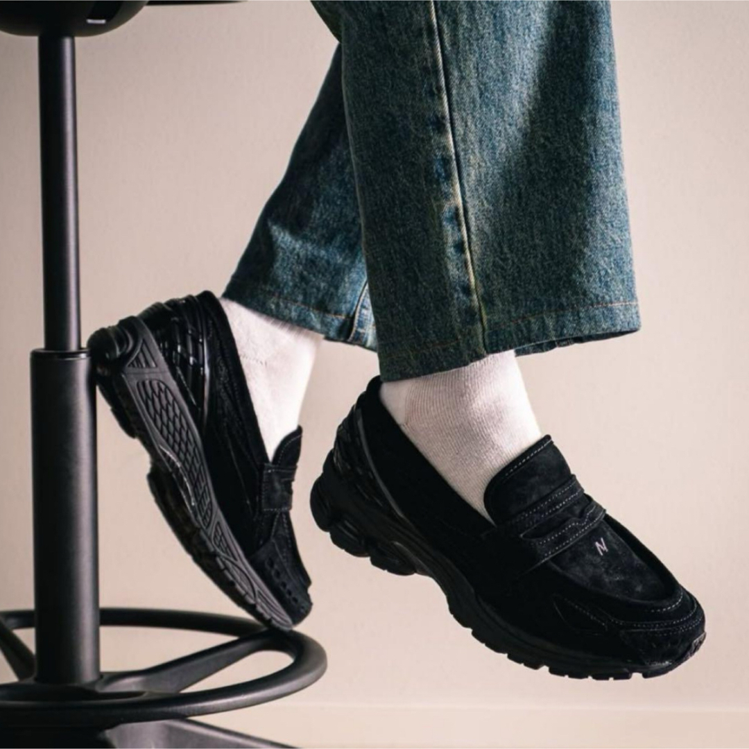 New Balance - New Balance 1906L Black Suede ローファー New Balance - New Balance 1906L Black Suede ローファー