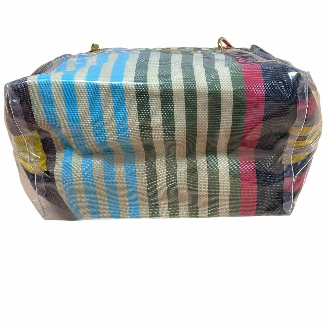 MARNI - MARNI グロッシーグリップ マルチストライプ トートー MARNI - MARNI グロッシーグリップ マルチストライプ トートー