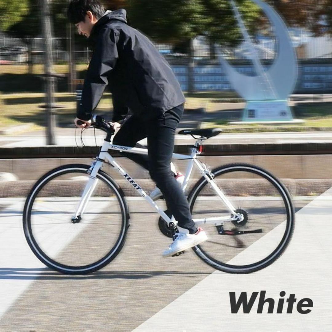 クロスバイク 自転車 マウンテン ロード アウトドア ホワイト クロスバイク 自転車 マウンテン ロード アウトドア ホワイト