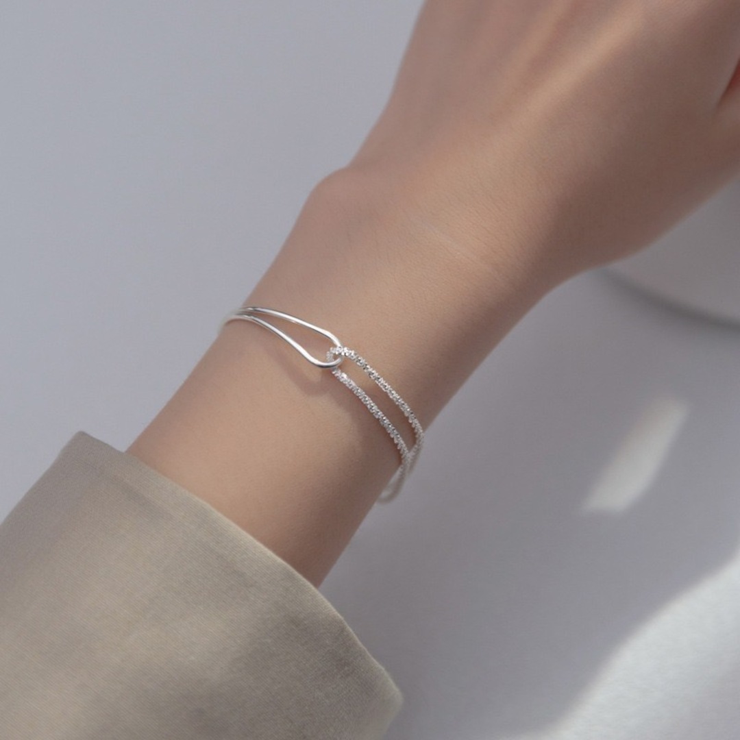 人気商品♡ シルバー チェーン ブレスレット レディース 高級感 人気商品♡ シルバー チェーン ブレスレット レディース 高級感