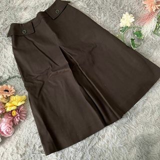 ボールジィ(Ballsey)の【BALLSEY】ダークブラウン フレアスカート ひざ丈 36(ひざ丈スカート)