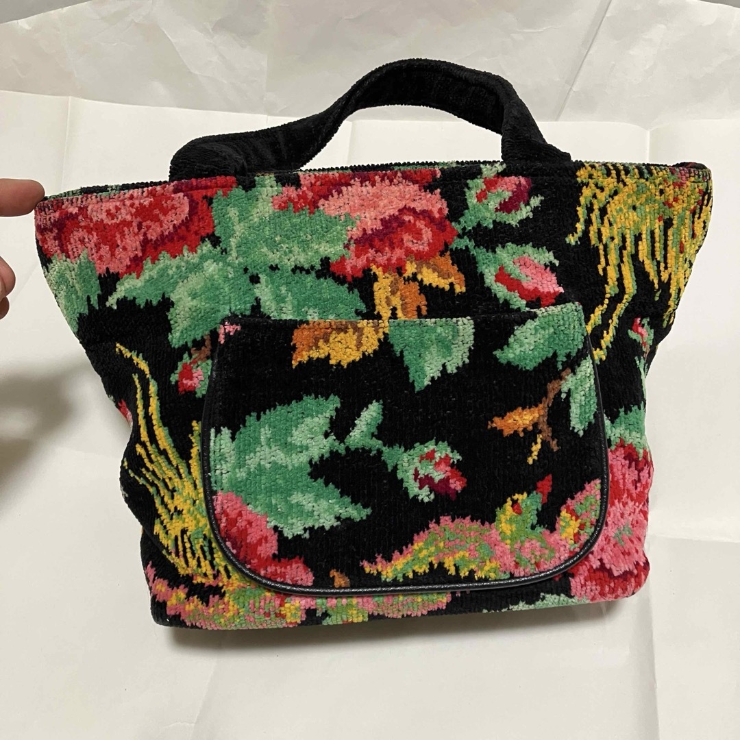 FEILER - 【FEILER / フェイラー】 花柄 / 刺繍 ハンドバッグ FEILER - 【FEILER / フェイラー】 花柄 / 刺繍 ハンドバッグ