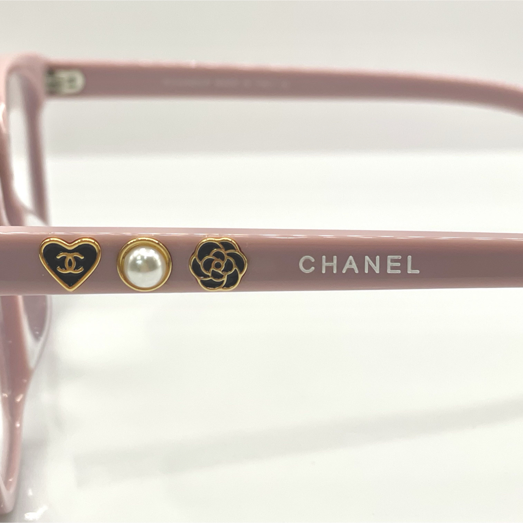 CHANEL - CHANEL 眼鏡用フレーム 新作テンプルカメリアココ CHANEL - CHANEL 眼鏡用フレーム 新作テンプルカメリアココ