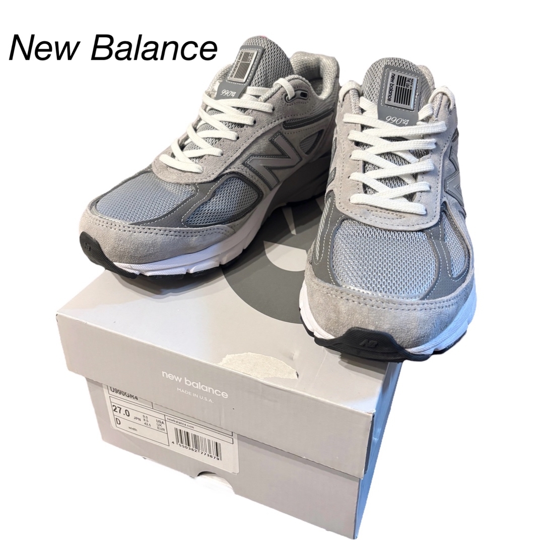 New Balance - ニューバランス U990GR4 USA製 グレー 990V4の New Balance - ニューバランス U990GR4 USA製 グレー 990V4の