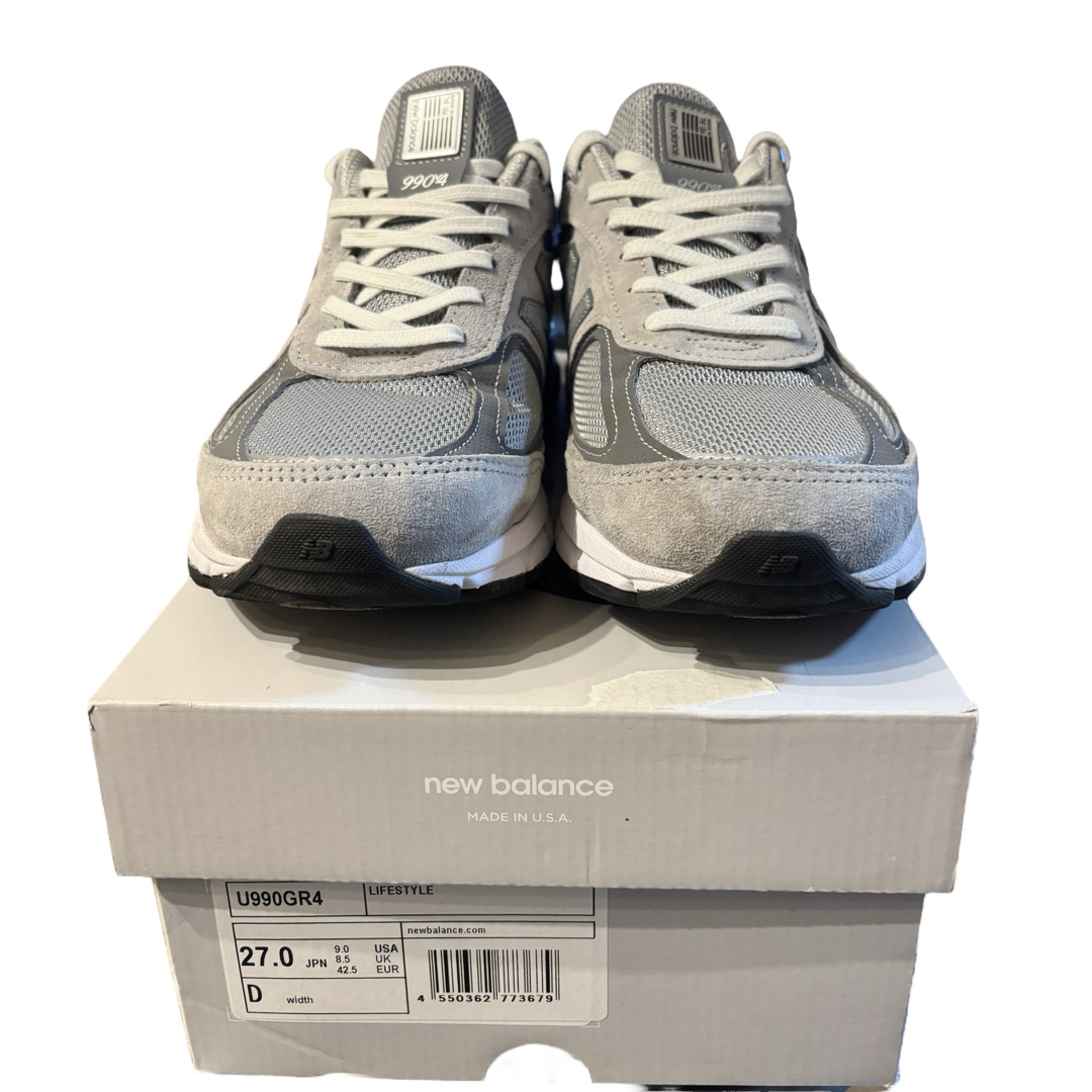 New Balance - ニューバランス U990GR4 USA製 グレー 990V4の New Balance - ニューバランス U990GR4 USA製 グレー 990V4の