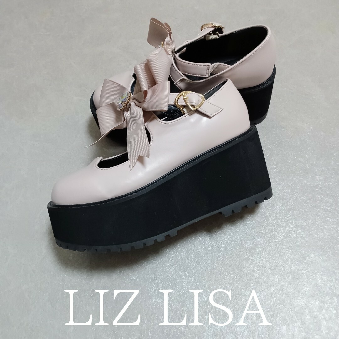 LIZ LISA - LIZ LISA ハートリボン厚底シューズ ローファーの LIZ LISA - LIZ LISA ハートリボン厚底シューズ ローファーの