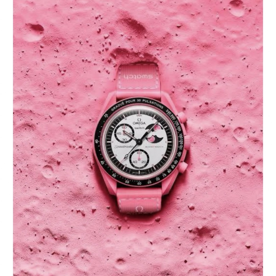 swatch - SWATCH OMEGA BIOCERAMIC MOONPHASE PINKの通販 by swatch - SWATCH OMEGA BIOCERAMIC MOONPHASE PINKの通販 by