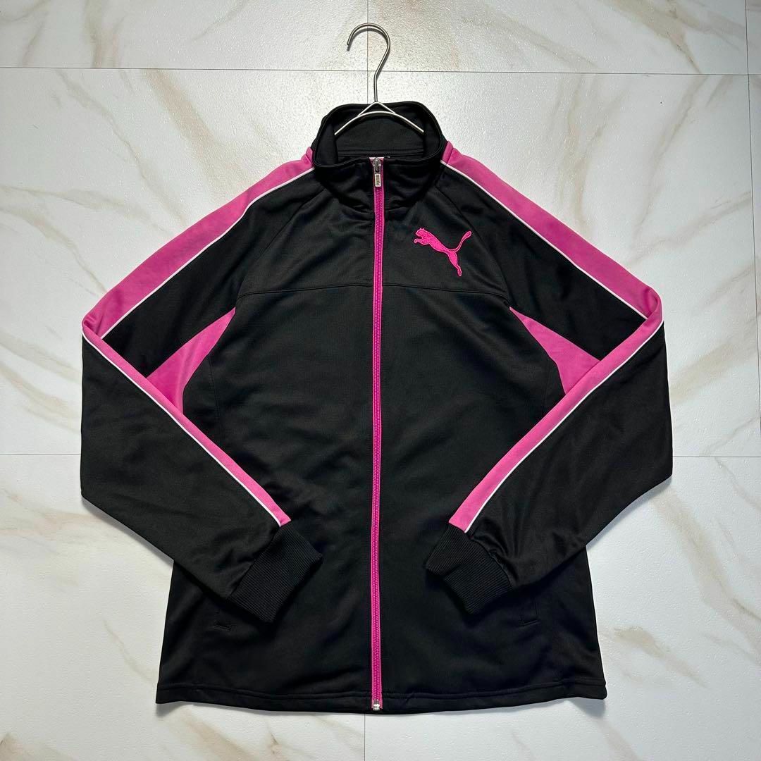 PUMA - PUMAジャージ上下セットアップ バイカラー ブラック PUMA - PUMAジャージ上下セットアップ バイカラー ブラック
