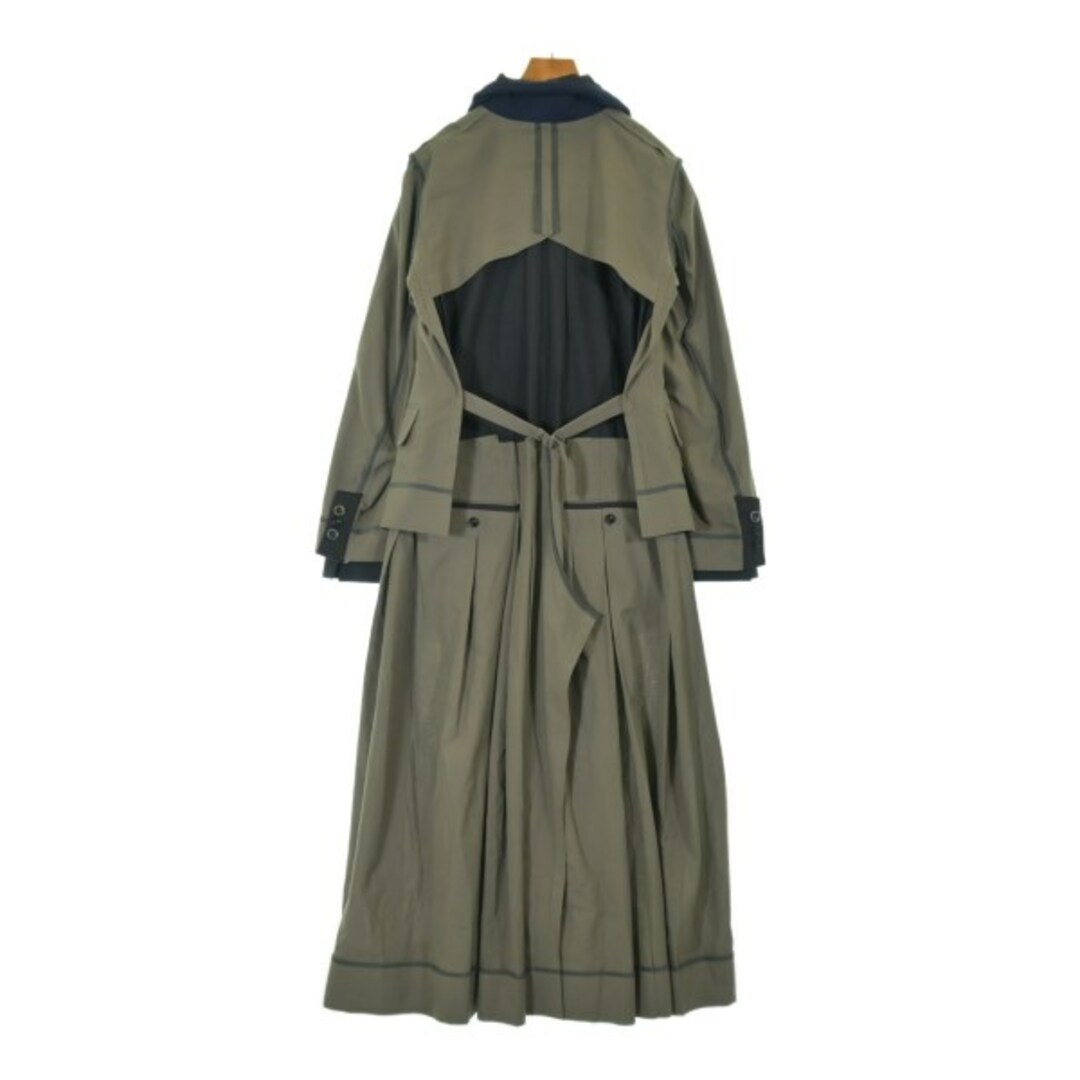 sacai - sacai サカイ ワンピース 3(L位) カーキ 【古着】【中古 sacai - sacai サカイ ワンピース 3(L位) カーキ 【古着】【中古