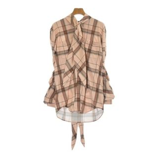 BURBERRY - BURBERRY バーバリー ブラウス 38(S位) ベージュ系x BURBERRY - BURBERRY バーバリー ブラウス 38(S位) ベージュ系x