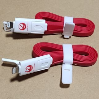 ジャル(ニホンコウクウ)(JAL(日本航空))の日本航空　JAL USB充電ケーブル 2個セット(バッテリー/充電器)