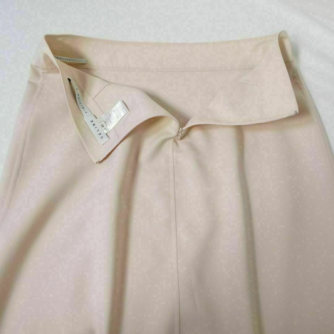 CELINE - 美品 CELINE シルクミックス 膝丈 ミディ丈 台形 CELINE - 美品 CELINE シルクミックス 膝丈 ミディ丈 台形