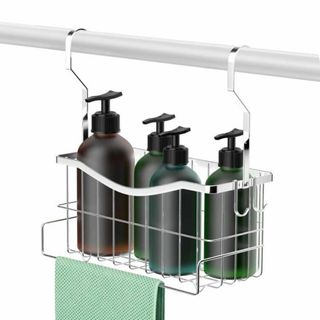 【新着商品】Lycklig 新登场 浴室ラック 吊り下げ式 18/8ステンレス (タオル/バス用品)