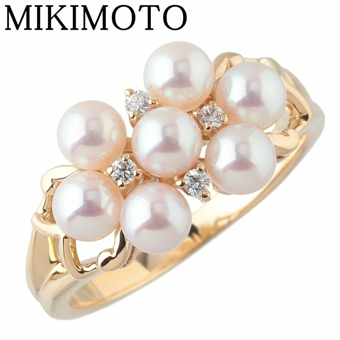 MIKIMOTO - ミキモト ベビーパール ダイヤ リング アコヤ真珠 約 MIKIMOTO - ミキモト ベビーパール ダイヤ リング アコヤ真珠 約