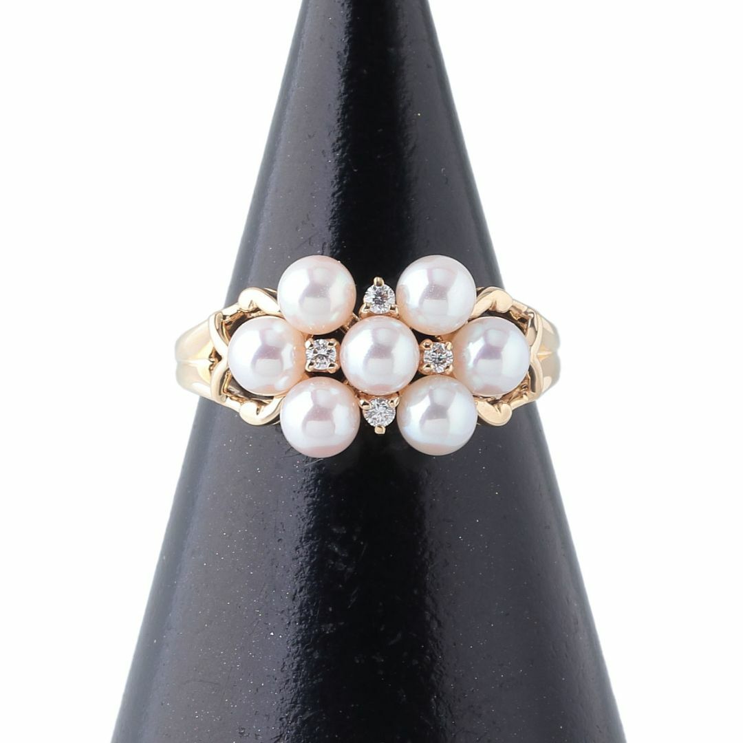 MIKIMOTO - ミキモト ベビーパール ダイヤ リング アコヤ真珠 約 MIKIMOTO - ミキモト ベビーパール ダイヤ リング アコヤ真珠 約