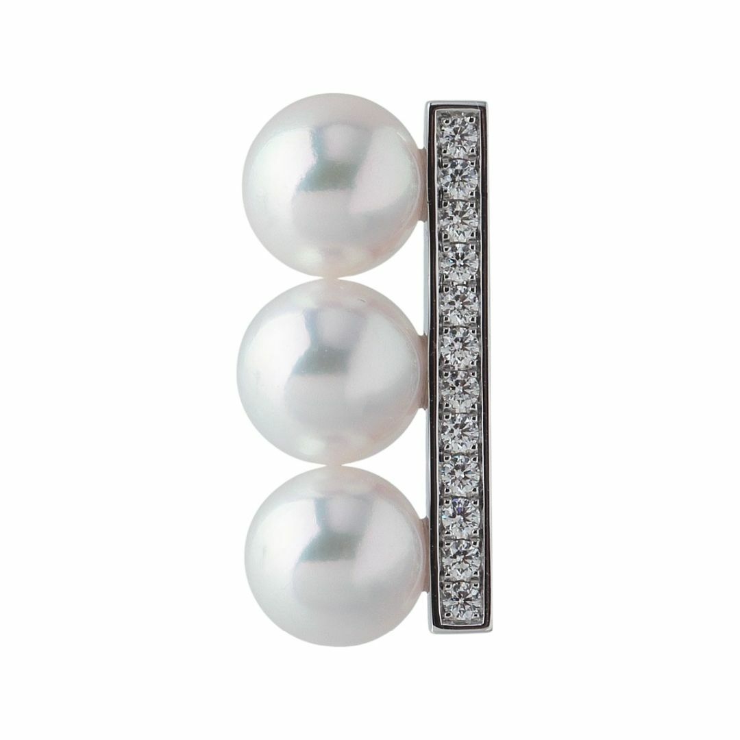 TASAKI - タサキ パール ダイヤ ピアス バランスネオ 6.5mm 0.09 TASAKI - タサキ パール ダイヤ ピアス バランスネオ 6.5mm 0.09
