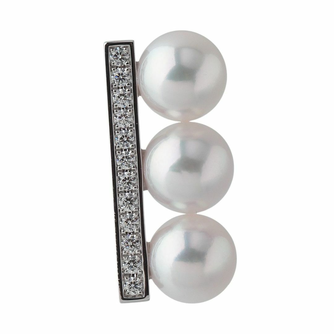 TASAKI - タサキ パール ダイヤ ピアス バランスネオ 6.5mm 0.09 TASAKI - タサキ パール ダイヤ ピアス バランスネオ 6.5mm 0.09