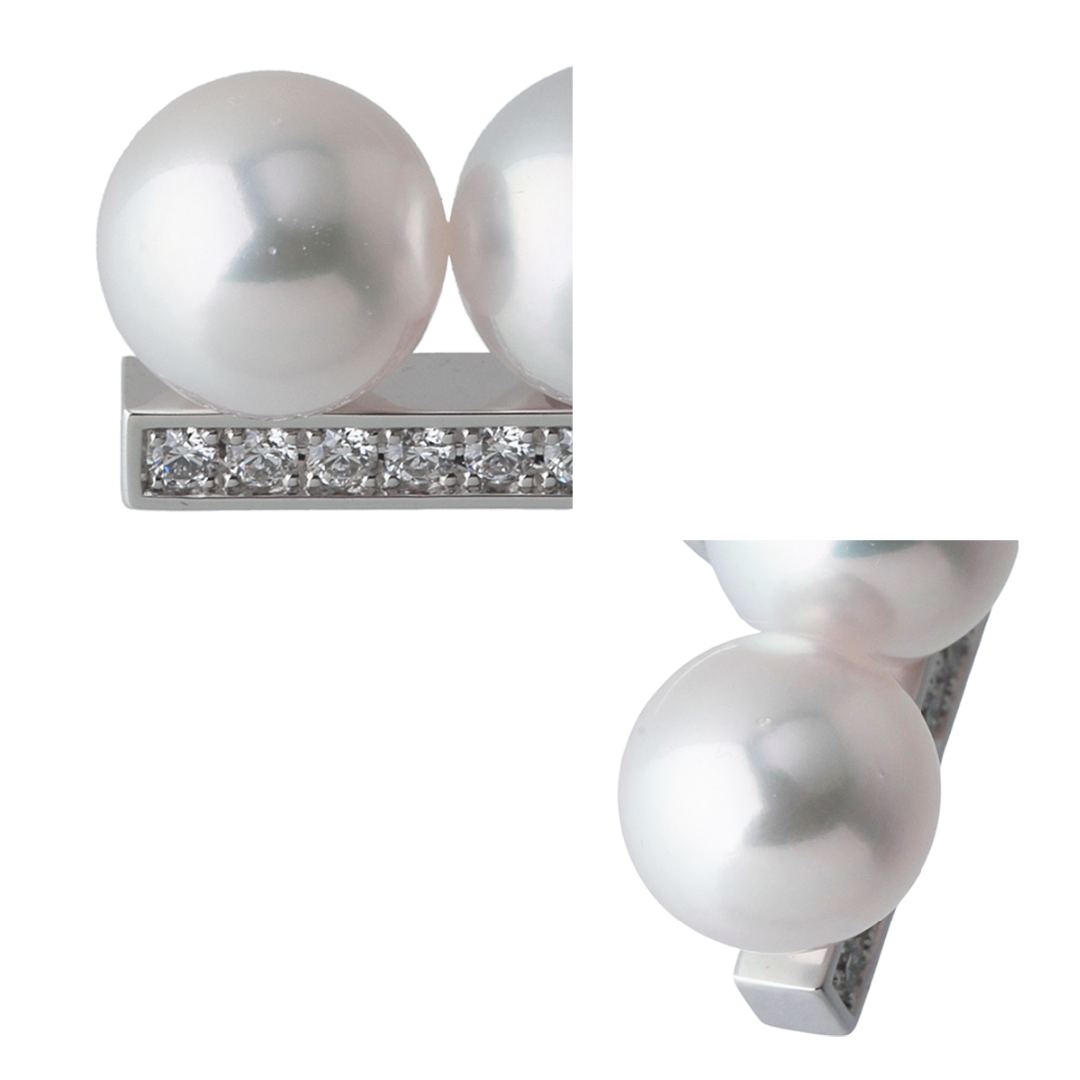 TASAKI - タサキ パール ダイヤ ピアス バランスネオ 6.5mm 0.09 TASAKI - タサキ パール ダイヤ ピアス バランスネオ 6.5mm 0.09