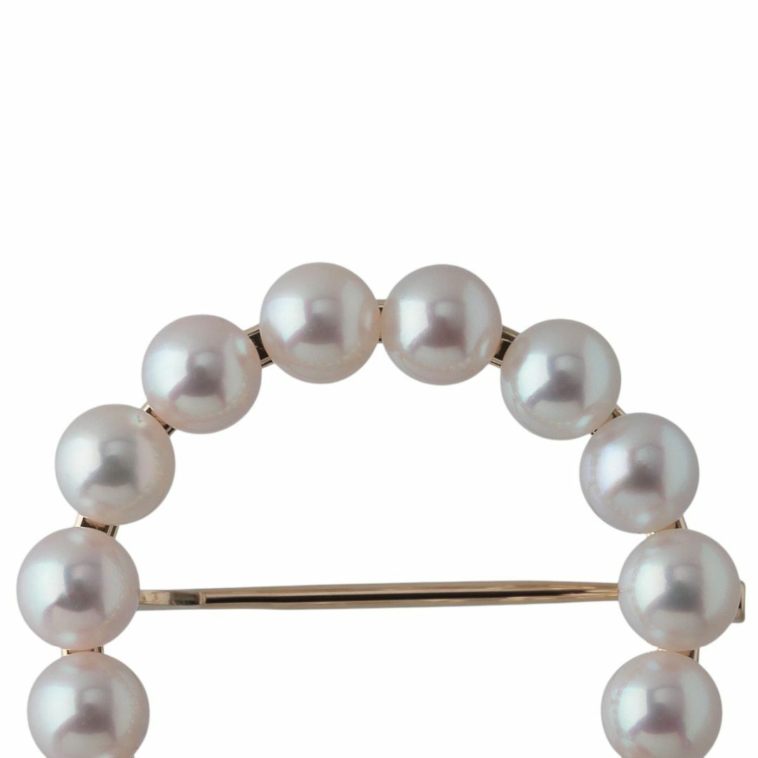 MIKIMOTO - ミキモト パール サークル ブローチ アコヤパール4.4 MIKIMOTO - ミキモト パール サークル ブローチ アコヤパール4.4