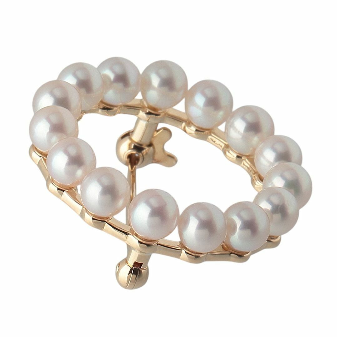 MIKIMOTO - ミキモト パール サークル ブローチ アコヤパール4.4 MIKIMOTO - ミキモト パール サークル ブローチ アコヤパール4.4