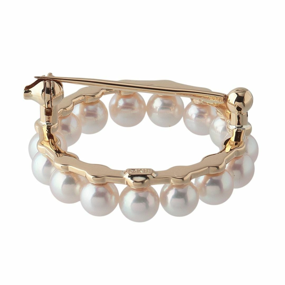MIKIMOTO - ミキモト パール サークル ブローチ アコヤパール4.4 MIKIMOTO - ミキモト パール サークル ブローチ アコヤパール4.4
