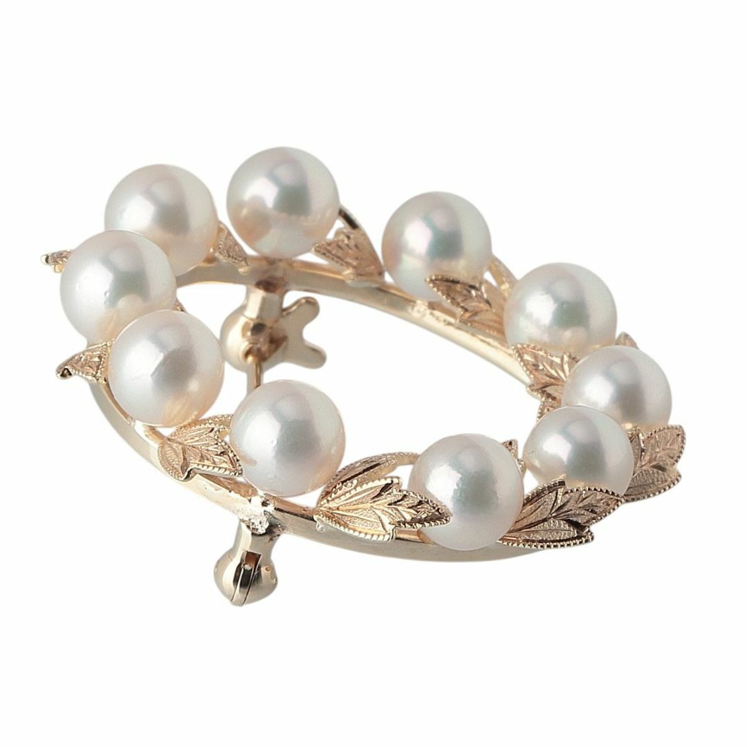 MIKIMOTO - ミキモト パール ブローチ サークル アコヤパール5.6 MIKIMOTO - ミキモト パール ブローチ サークル アコヤパール5.6