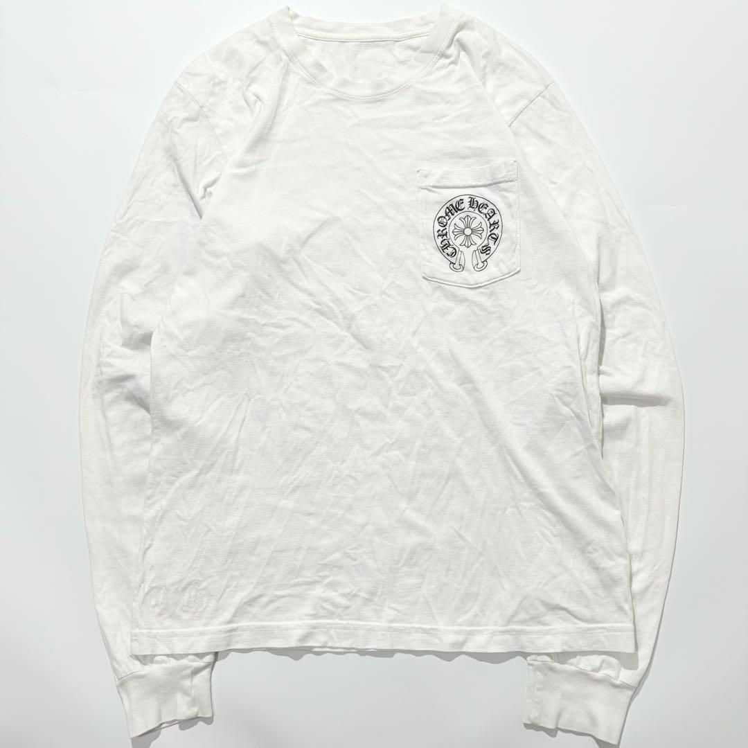 Chrome Hearts - CHROME HEARTS ロンT ホワイト ホースシュー Chrome Hearts - CHROME HEARTS ロンT ホワイト ホースシュー