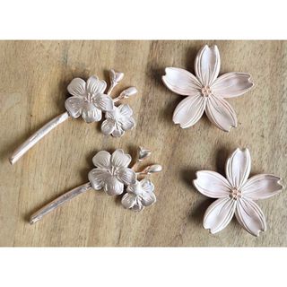 【新品】桜の箸置き(4つ)(食器)