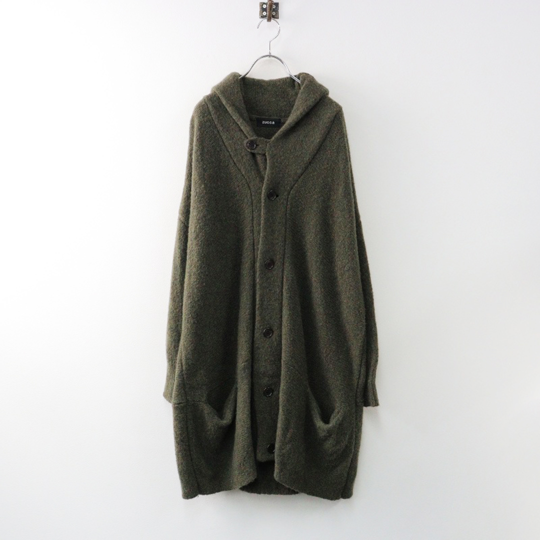 ZUCCa - ズッカ ZUCCA ウール混 ショールカラー ニットロング ZUCCa - ズッカ ZUCCA ウール混 ショールカラー ニットロング