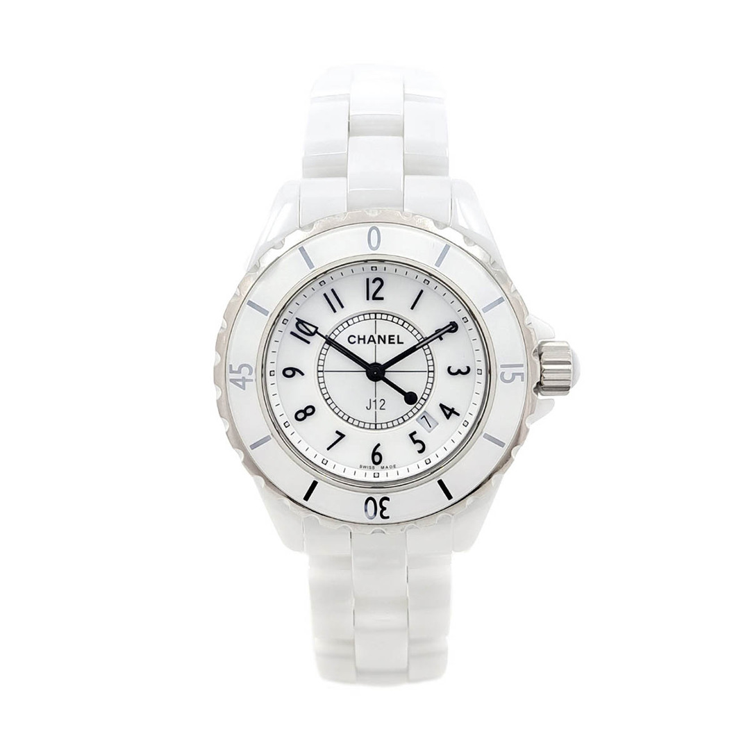 新春初売り シャネル - CHANEL J12 ホワイトセラミック クオーツ H0968 33mm J12