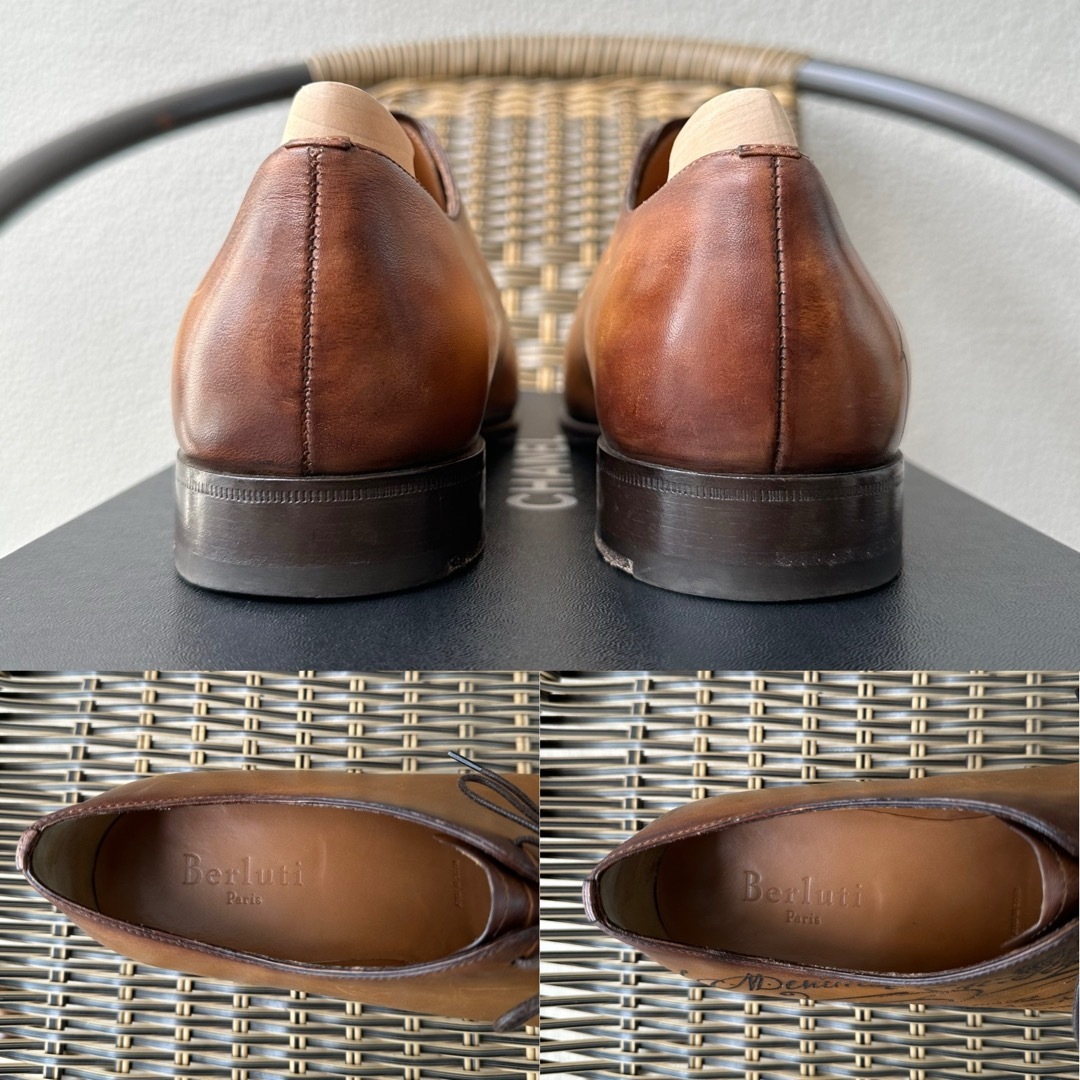 BERLUTI - 定価35,7万 ベルルッティ アレッサンドロ ガレ レザー BERLUTI - 定価35,7万 ベルルッティ アレッサンドロ ガレ レザー
