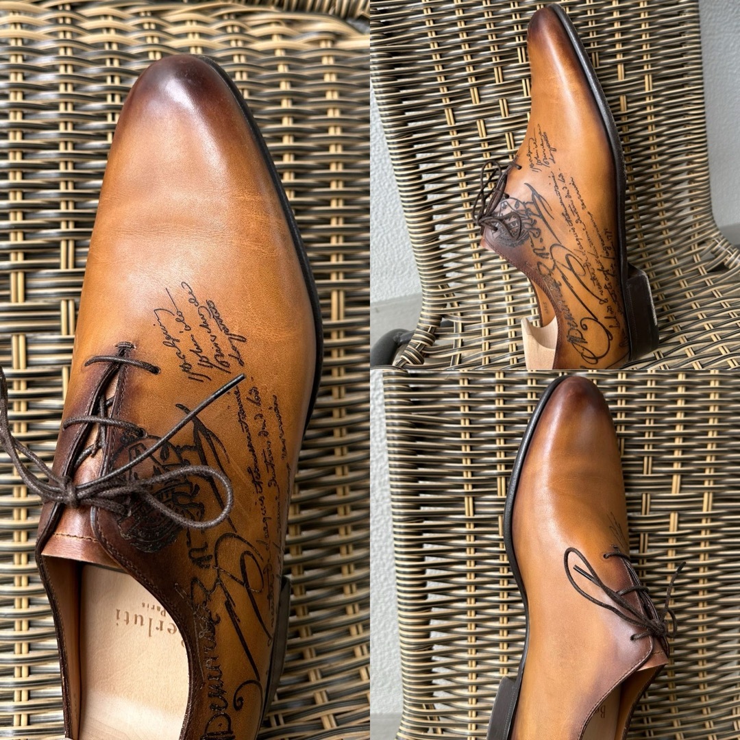 BERLUTI - 定価35,7万 ベルルッティ アレッサンドロ ガレ レザー BERLUTI - 定価35,7万 ベルルッティ アレッサンドロ ガレ レザー
