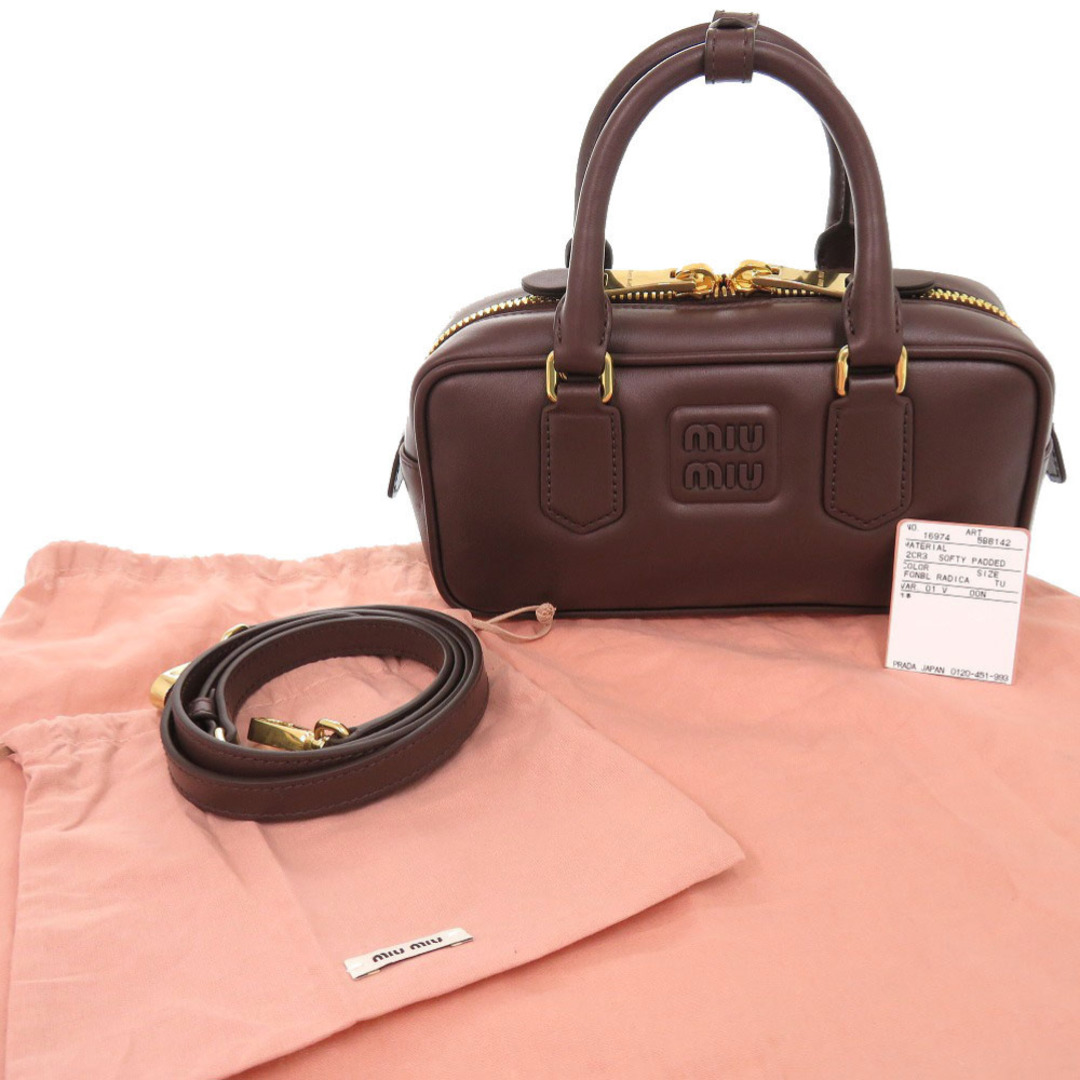 MIU MIU - 新品同様 ミュウミュウ アルカディ 5BB142 レザー MIU MIU - 新品同様 ミュウミュウ アルカディ 5BB142 レザー