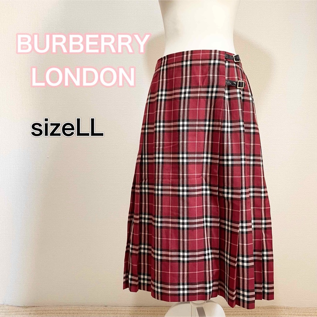 BURBERRY - サイズLL バーバリーロンドン 巻きスカート ラップ BURBERRY - サイズLL バーバリーロンドン 巻きスカート ラップ