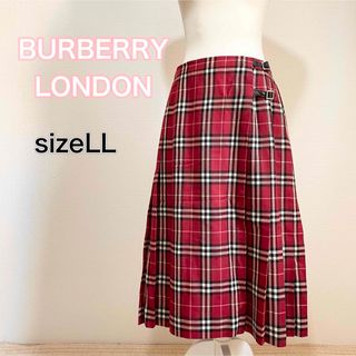 BURBERRY - サイズLL バーバリーロンドン 巻きスカート ラップ BURBERRY - サイズLL バーバリーロンドン 巻きスカート ラップ