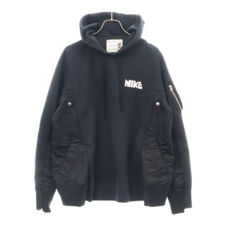 sacai - WTAPS x sacai Flock Print Hoodie Hoody 黒の通販 by sacai - WTAPS x sacai Flock Print Hoodie Hoody 黒の通販 by