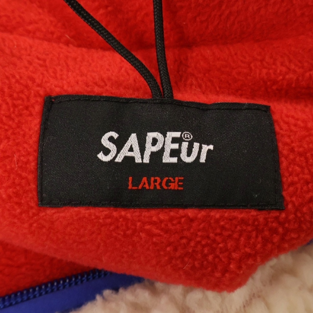 SAPEur サプール ジップアップ ポケット ボア フードジャケット SAPEur サプール ジップアップ ポケット ボア フードジャケット