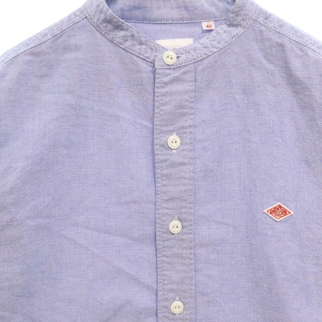 DANTON - DANTON ダントン Cotton Band collar Long Shirts DANTON - DANTON ダントン Cotton Band collar Long Shirts