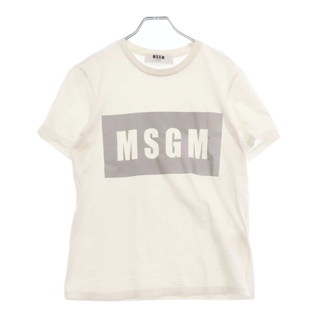 MSGM - MSGM エムエスジーエム Sirver Box Logo Tee シルバー MSGM - MSGM エムエスジーエム Sirver Box Logo Tee シルバー