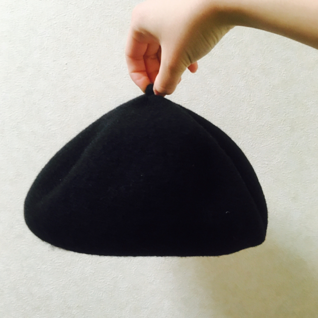 MARGARET HOWELL(マーガレットハウエル)のmature ha. マチュアーハ ベレー帽 黒 送料込 レディースの帽子(ハンチング/ベレー帽)の商品写真